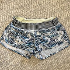 Lululemon Run SPEED SHORT Vintage Blurry Belle Multi sz 6